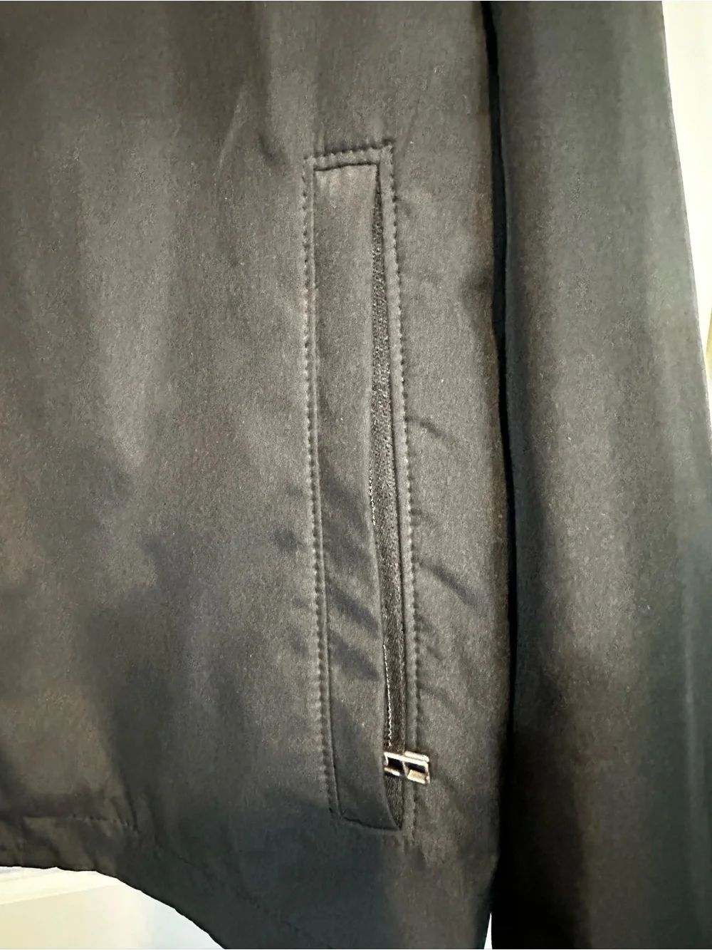 Banana Republic Men's Black Lightweight Zip-Front Jacket